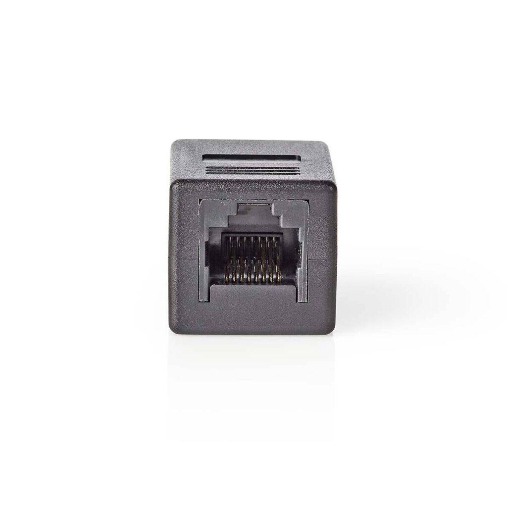 adaptor retea cat6 rj45 8p8c mama rj45 8p8c mama negru nedis 4