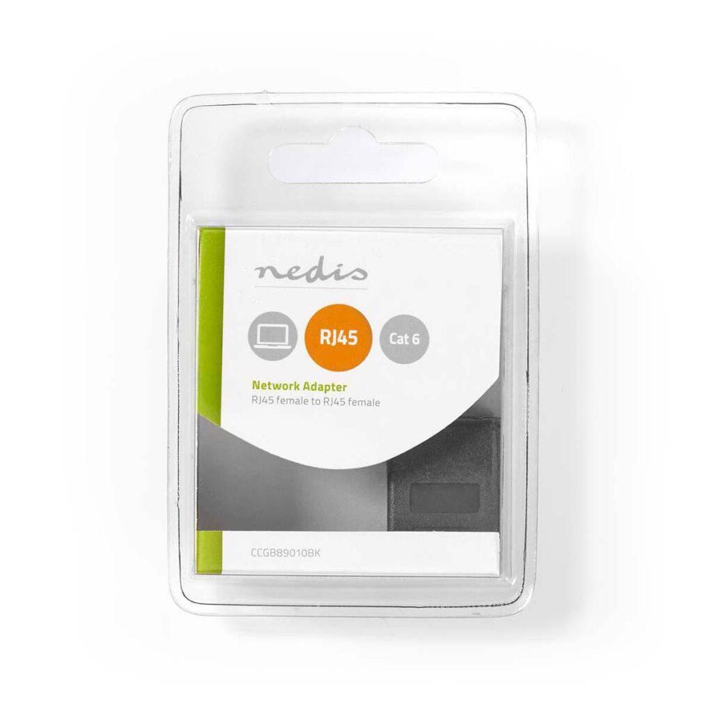 adaptor retea cat6 rj45 8p8c mama rj45 8p8c mama negru nedis 6