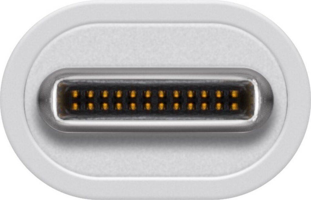 adaptor retea gigabit 10 100 1000mbs rj45 mama usb c tata 02m alb goobay 3