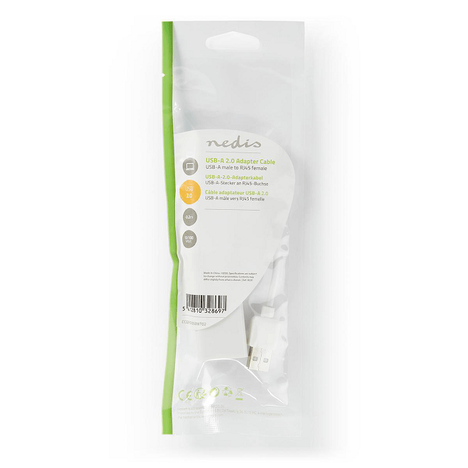 adaptor retea usb a tata rj45 tata 10 100mbit 02m alb nedis 4