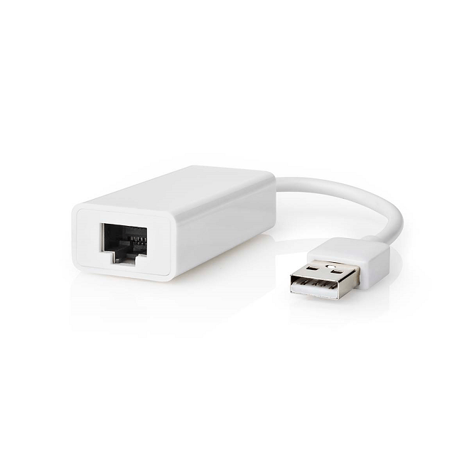 adaptor retea usb a tata rj45 tata 10 100mbit 02m alb nedis