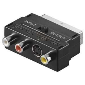 adaptor scart la 3x rca si svhs cu comutator goobay