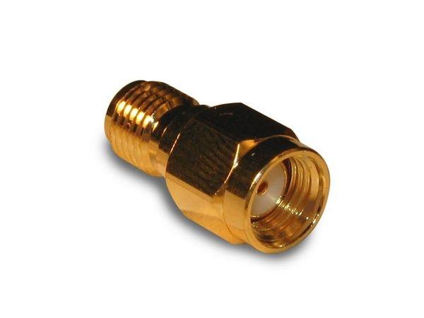 adaptor sma mama rp sma mama reverse drept 50 ohm teflon aurit amphenol 132171rp 10 3