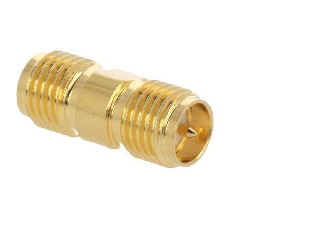 adaptor sma mama rp sma tata reverse drept 50ohm teflon aurit amphenol 132169rp 1