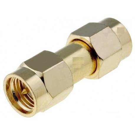 adaptor sma tata din ambele parti drept aurit 1