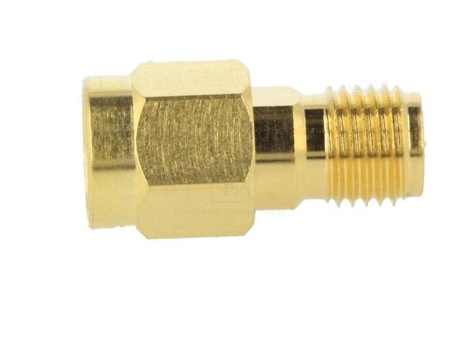 adaptor sma tata rp sma tata reverse drept 50ohm teflon aurit amphenol 132171rp 3