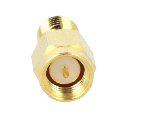 adaptor sma tata rp sma tata reverse drept 50ohm teflon aurit amphenol 132171rp