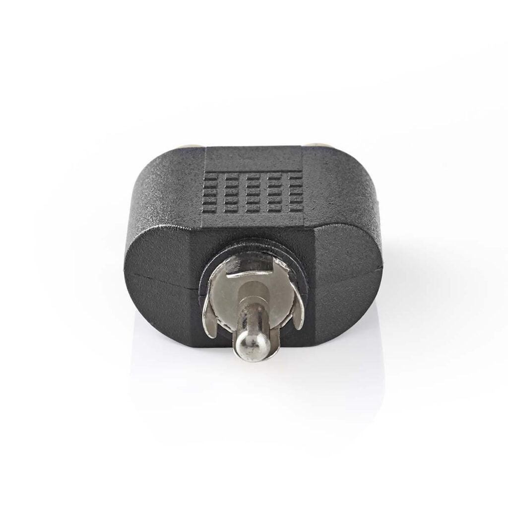 adaptor subwoofer rca tata 2x rca mama negru nedis 2