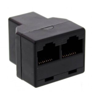 adaptor telefonic 1x rj11 6p4c mama 2x rj11 6p4c mama negru well