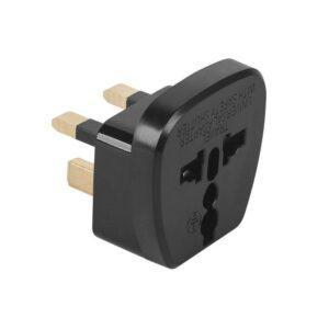 adaptor tensiune priza uk universal negru