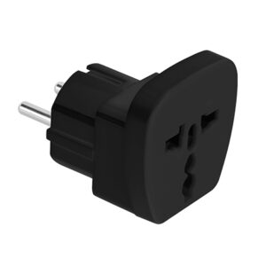 adaptor tensiune universal 16a negru