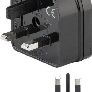 adaptor uk anglia euro 2 pini mama negru goobay