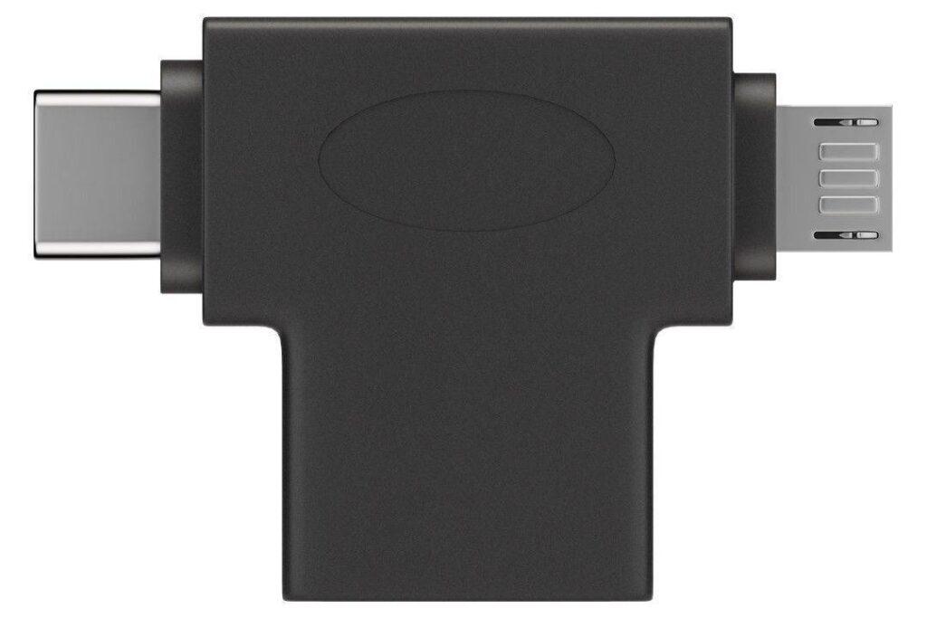 adaptor usb 30 a mama la micro usb tata usb type c tata negru goobay 4