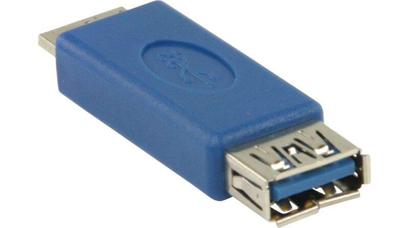 adaptor usb 30 micro usb b tata 30 usb a mama 30 albastru valueline 2