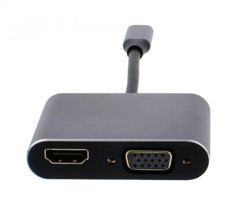 adaptor usb type c 31 hdmi 4k 30hz si vga 1080p 60hz well 1