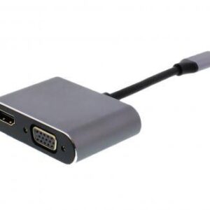 adaptor usb type c 31 hdmi 4k 30hz si vga 1080p 60hz well