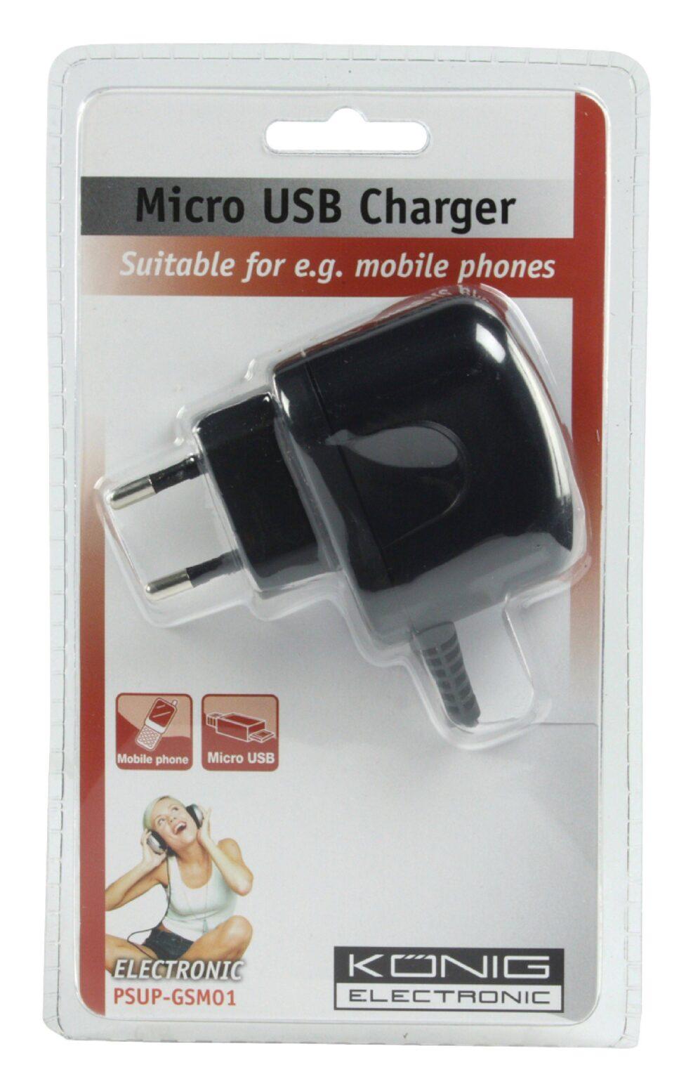 alimentator 220v micro usb 1a konig 4 scaled