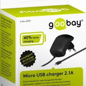 alimentator 230v micro usb 21a negru goobay 1 scaled