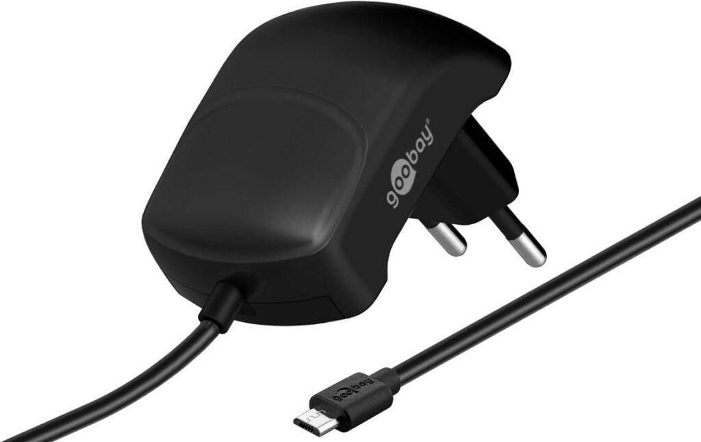 alimentator 230v micro usb 21a negru goobay 2