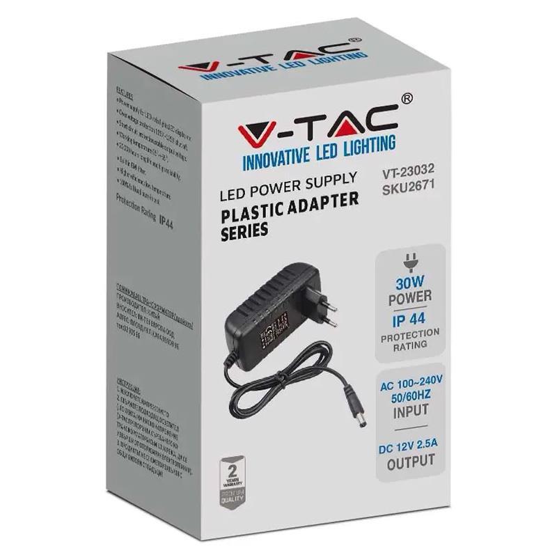 alimentator 30w 12v 25a 21x55 mm ip44 v tac 1