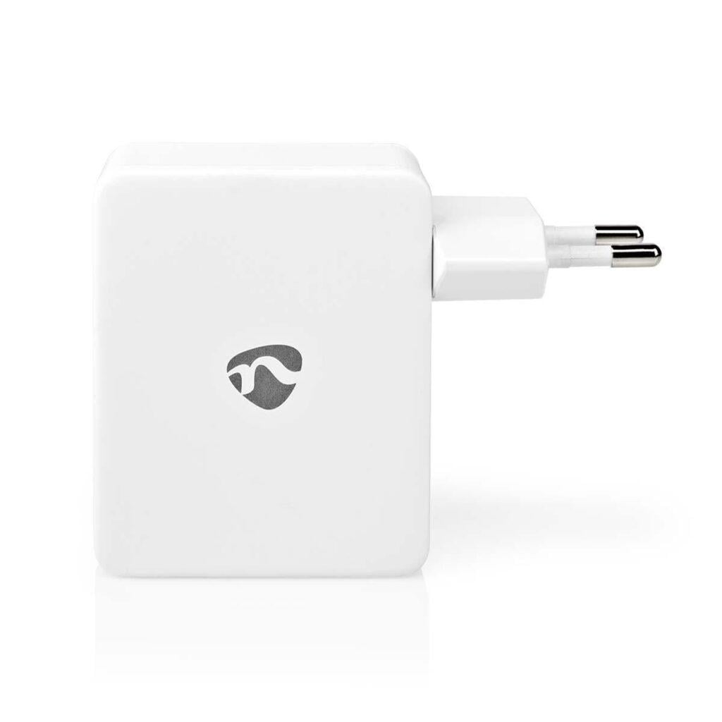 alimentator incarcator 220v usb 24w 2x24a 2x1a alb nedis 2