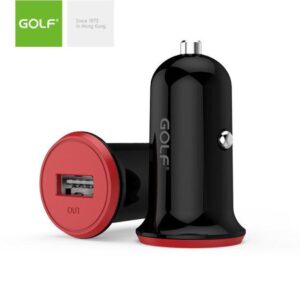 alimentator incarcator de la auto 1a 12 24v la 1x usb 1a negru gf c5 blister golf