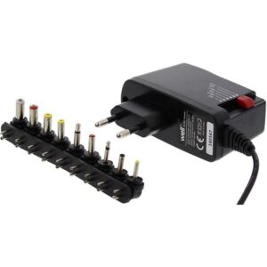 alimentator universal in comutatie 1000ma iesire usb 9 mufe well