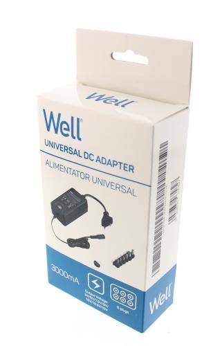 alimentator universal in comutatie 3000ma 5 15v 3a 6 mufe well 4