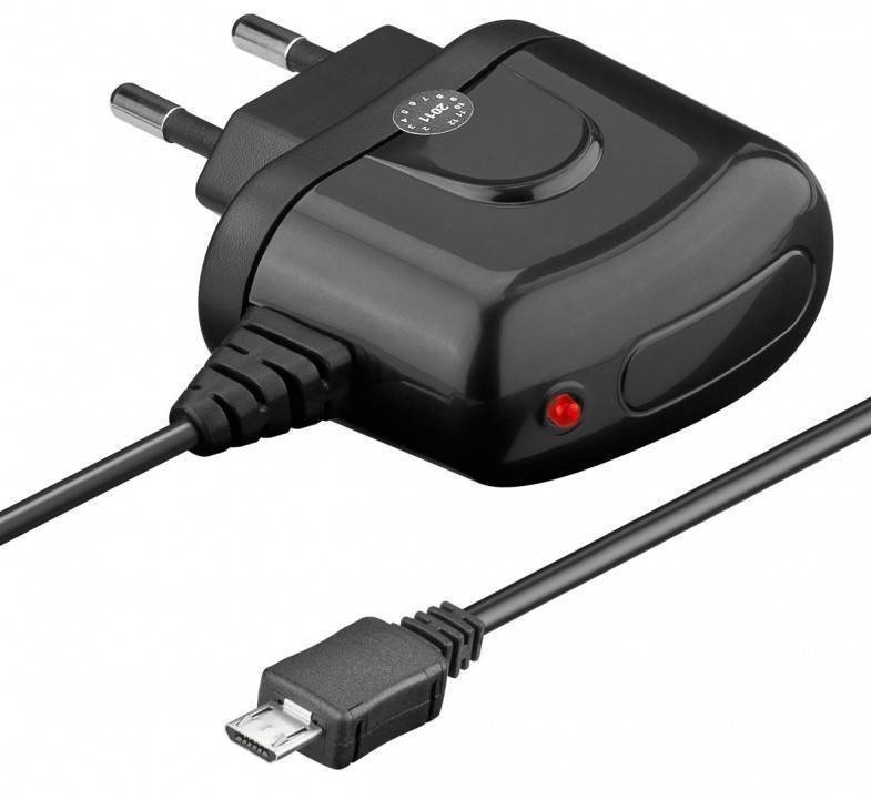 alimentator usb 230v cablu micro usb 21a negru goobay