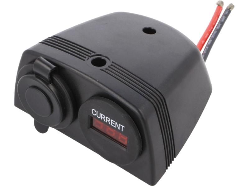 ampermetru soclu bricheta auto x1 7 33vdc neagra sci a13 144da251bhd bb3 2