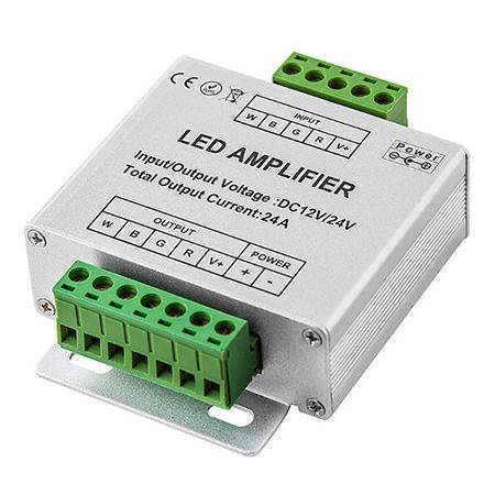 amplificator banda led rgbw 12 24vdc 24a 4x 6a v tac