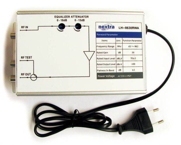 amplificator semnal 860mhz 30db alimentare 220vca