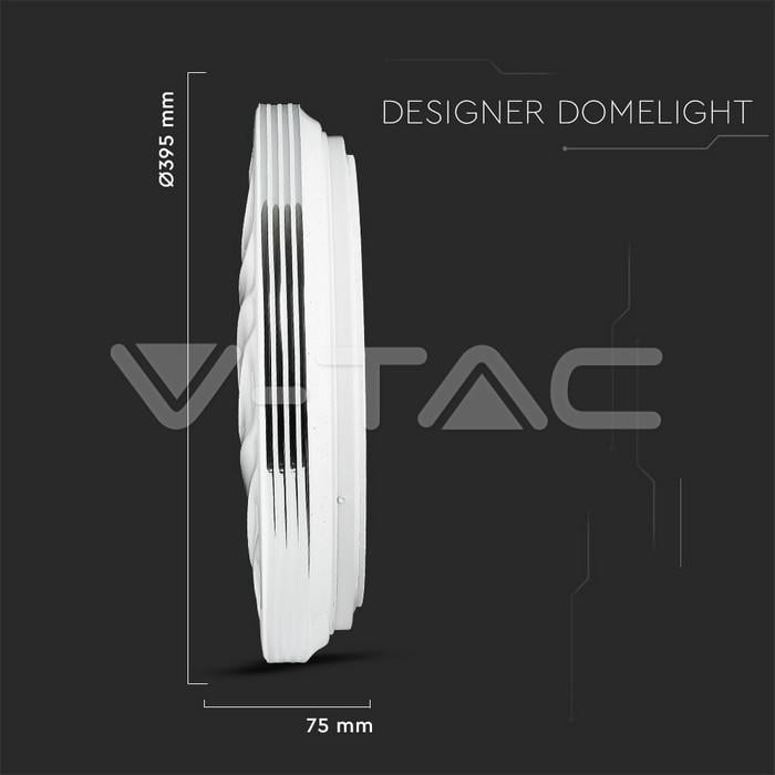 aplica led 40w 3in1 dimabil cu telecomanda 2800lm ip20 v tac 11