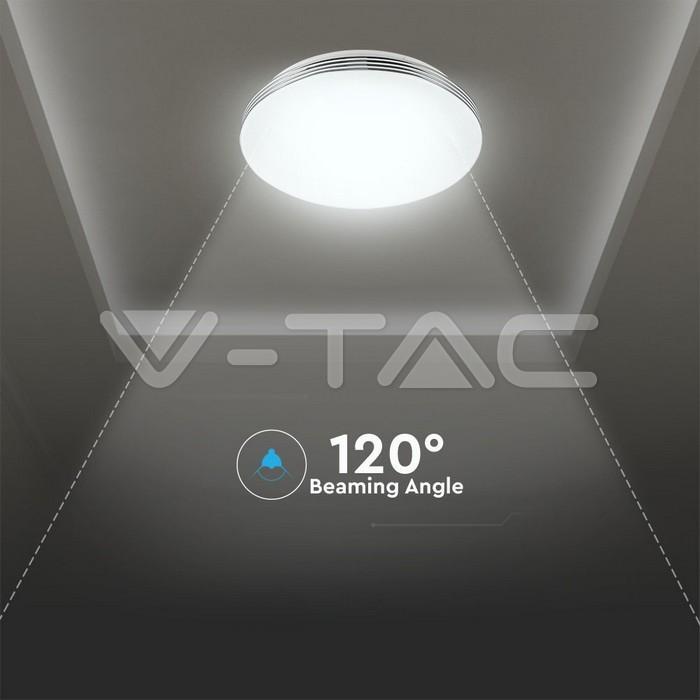 aplica led 40w 3in1 dimabil cu telecomanda 2800lm ip20 v tac 12