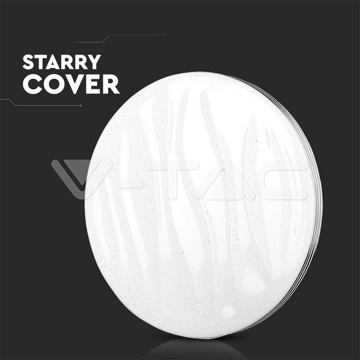 aplica led 40w 3in1 dimabil cu telecomanda 2800lm ip20 v tac 9