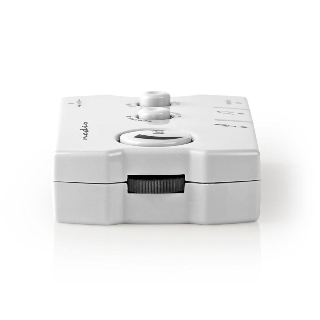 audio switch comutator audio analogic nedis jack 2x 35 mm tata 3x 35 mm mama 25 mm mama gri 5