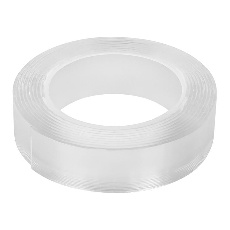 banda dublu adeziva reutilizabila 30x2mm 3m transparenta rebel 2