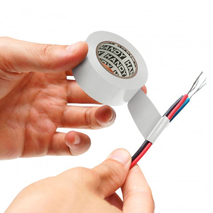 banda izolatoare 19mm x 10m alb 600v handy 1