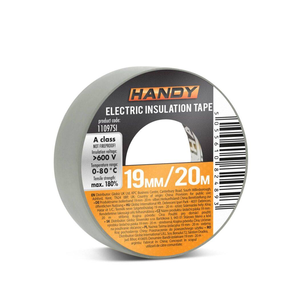 banda izolatoare 19mm x 20m argintiu handy