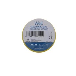 banda izolatoare 19mm x 20m galben 1buc well