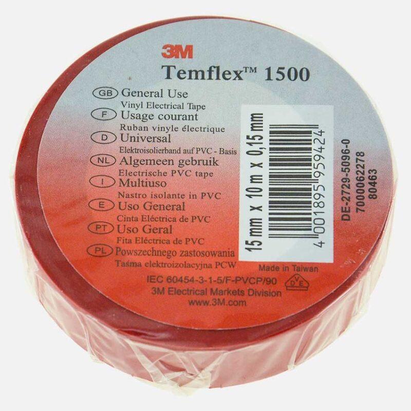 banda izolatoare rosie 15mm x 10m 1buc 3m