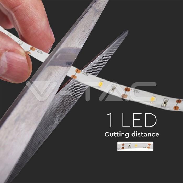 banda led 2835 24w 1m 2700k cu senzor de miscare si alimentare baterii 4x aaa v tac 6