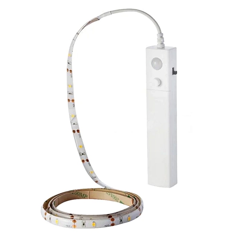 Banda Led 2835 24w 1m 4000k Cu Senzor De Miscare Si Alimentare Baterii 4x Aaa V Tac