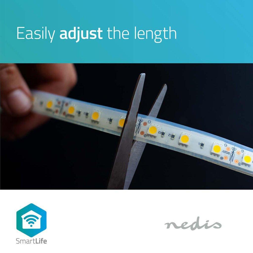 banda led 5050 5m smart wi fi nedis rgb 27006500 5m 14