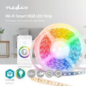 banda led 5050 5m smart wi fi nedis rgb 27006500 5m