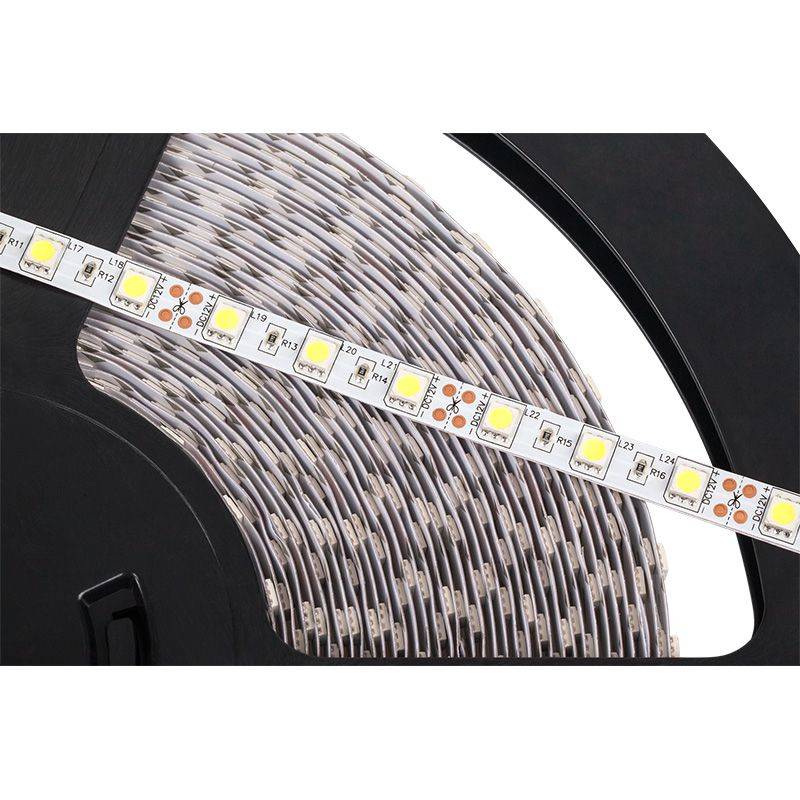 banda led 5050 ip20 alb rece 25m 720lm m 56w m 12v 1