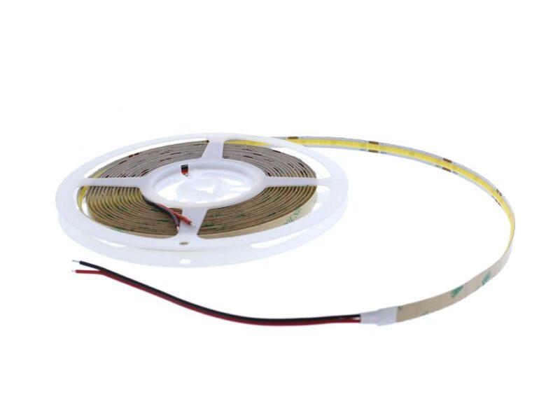 banda led cob lumina naturala 4000k 24v 302led m 10w m ip20 5m well