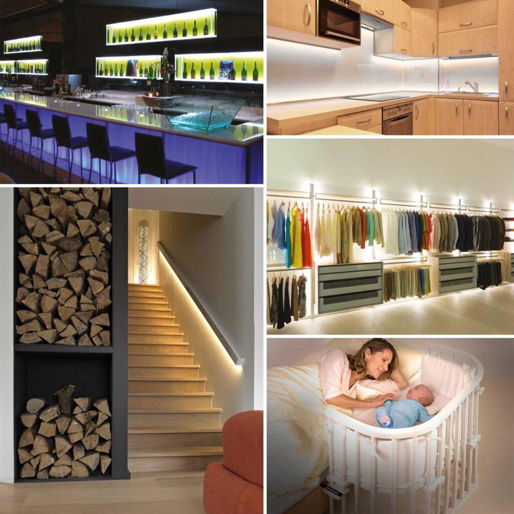 banda led cu comanda prin senzor de proximitate 2m phenom 3