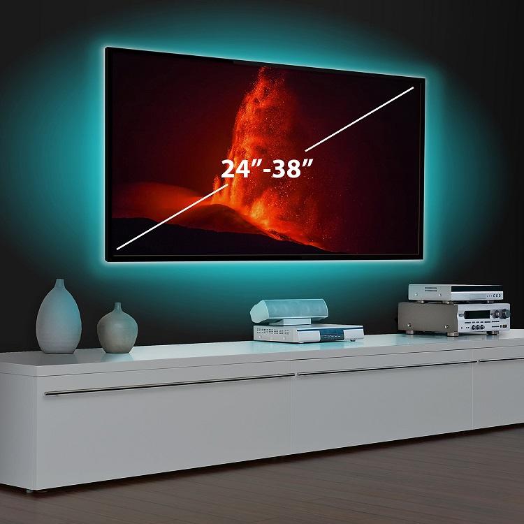 banda led smart pentru iluminare ambientala tv 24 38 sunshine 3