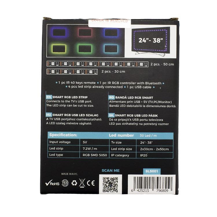 banda led smart pentru iluminare ambientala tv 24 38 sunshine 9